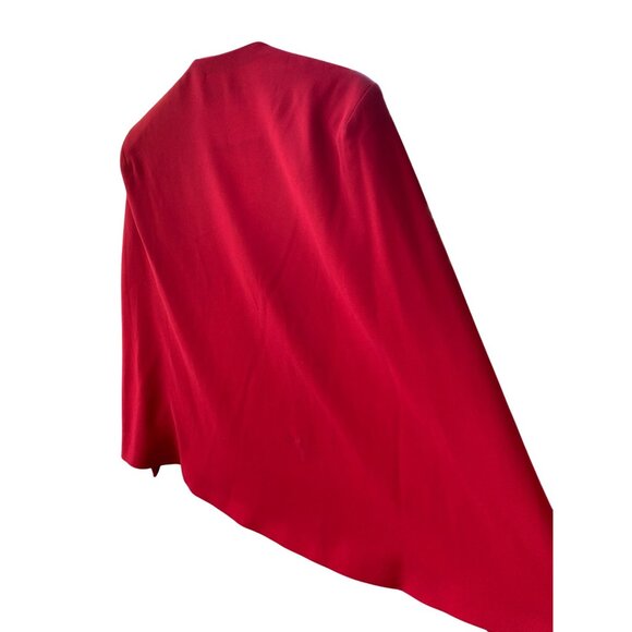 Zara Womens Red Open Front Blazer cape Jacket Size S/M NWD - Picture 16 of 16